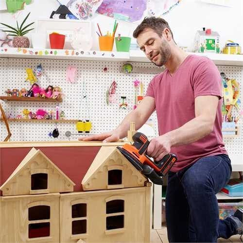 Black & Decker BDCDS18N Τριβείο Δέλτα 18V Solo με Σύστημα Αναρρόφησης - Image 5