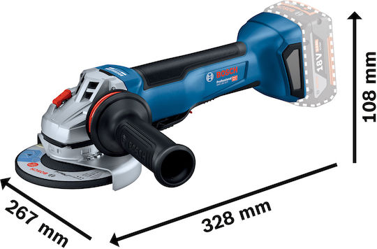 Bosch GWS Τροχός 125mm Μπαταρίας Solo