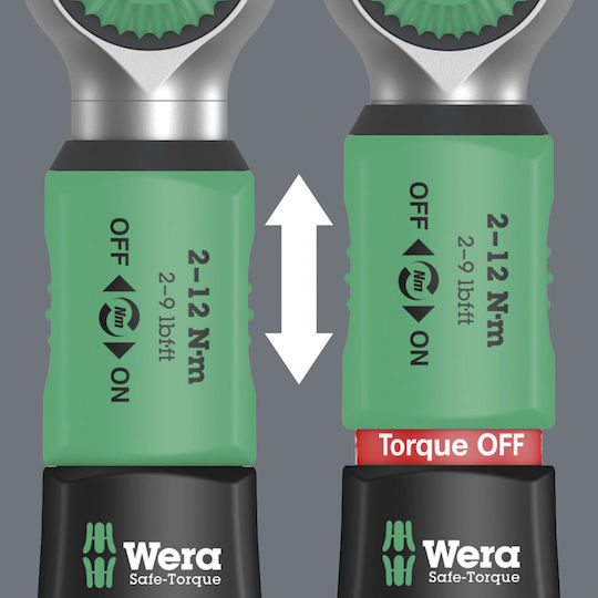 Wera Δυναμόκλειδο Καρέ 1/4" Ροπής 2-12 Nm με Μήκος 24.4εκ. 05075800001 - Image 4