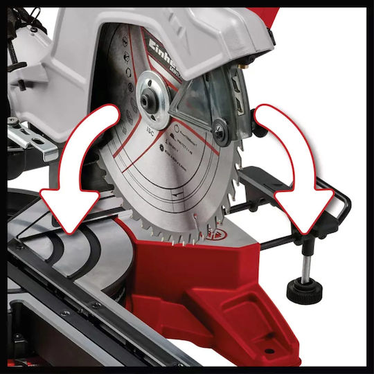 Einhell 4300877 Φαλτσοπρίονο Ρεύματος με Ισχύ 1800W, Οδηγό Laser & Δίσκο Κοπής Διαμέτρου 254mm - Image 7