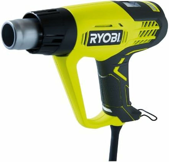 Ryobi EHG 2020 LCD Πιστόλι Θερμού Αέρα 2000W με Ρύθμιση Θερμοκρασίας εως και 650°C