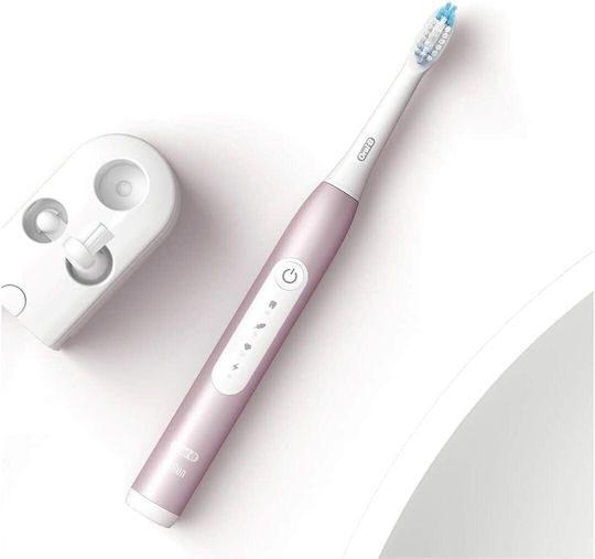 Oral-B Pulsonic Slim Luxe 4900 Twin Pack Ηλεκτρική Οδοντόβουρτσα με Χρονομετρητή Rose Gold / Matte Black Διπλή Συσκευασία - Image 4