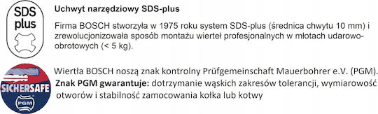 Bosch SDS plus-7X Σετ 10 Διαμαντοτρύπανα με SDS Plus Στέλεχος για Δομικά Υλικά 4059952532417 - Image 3