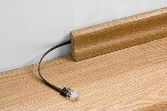 Goobay Flat U/UTP Cat.6 Καλώδιο Δικτύου Ethernet 1.5m Μαύρο 1τμχ 95382 - Image 3