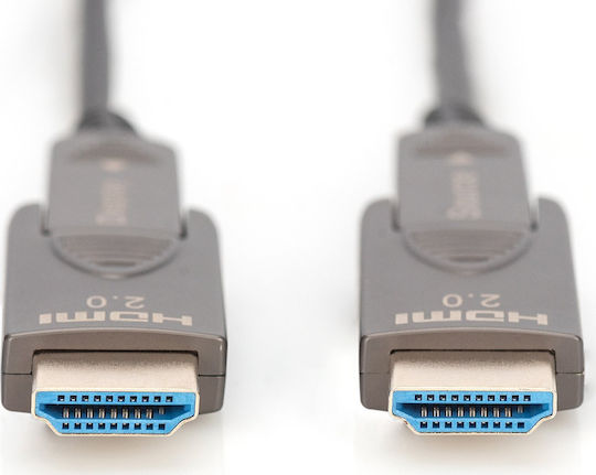 Digitus HDMI 2.0 Cable HDMI male - HDMI male 20m Μαύρο (AK-330127-200-S) - Image 3