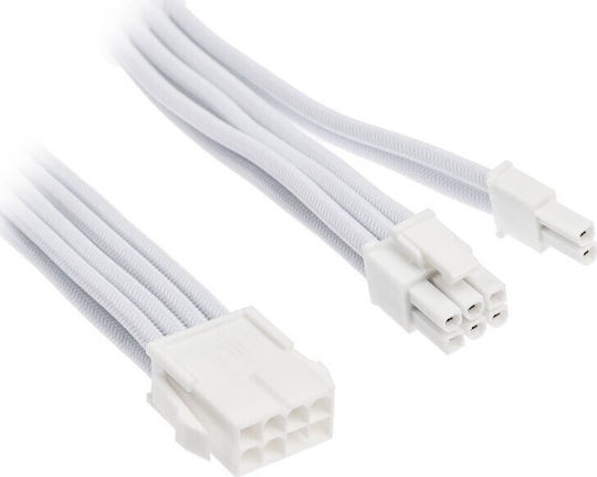 Silverstone 8-Pin PCIe - 6+2 Pin PCIe Cable 0.25m Λευκό SST-PP07E-PCI8W-V2 - Image 2