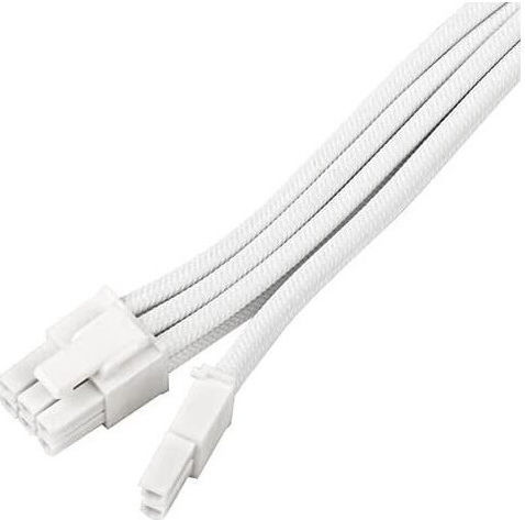 Silverstone 8-Pin PCIe - 6+2 Pin PCIe Cable 0.25m Λευκό SST-PP07E-PCI8W-V2 - Image 3