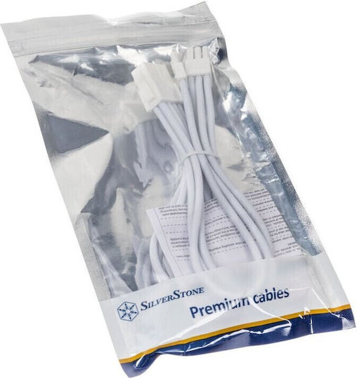 Silverstone 8-Pin PCIe - 6+2 Pin PCIe Cable 0.25m Λευκό SST-PP07E-PCI8W-V2 - Image 5