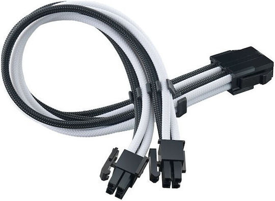 Silverstone 8-Pin EPS - 4 Pin EPS Cable 0.3m Μαύρο SST-PP07E-EPS8BW