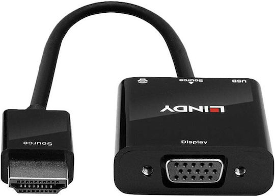 Lindy Μετατροπέας HDMI male σε VGA female 1τμχ 38285 - Image 4