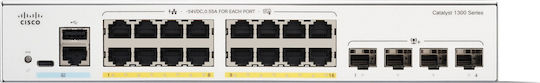 Cisco Catalyst C1300-16P-4X Managed L2 / L3 PoE+ Switch με 16 Θύρες Gigabit (1Gbps) Ethernet και 4 SFP Θύρες - Image 2