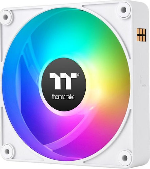 Thermaltake CT120 EX Case Fan με ARGB Φωτισμό και Σύνδεση 3-Pin / 4-Pin PWM 3τμχ Λευκό - Image 4