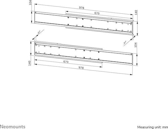 Neomounts ADM-875WH2 Βάση Τηλεόρασης Δαπέδου Λευκό - Image 9