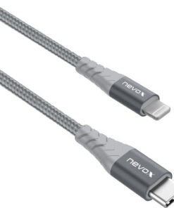 Alternative view of Nevox Braided USB 2.0 Cable USB-C male - Lightning Γκρι 1m (LC-1885)