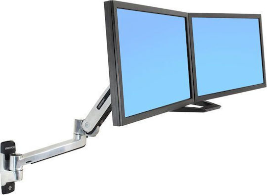 Ergotron LX Επιτοίχια Βάση Οθόνης έως 46" με Βραχίονα Ασημί - Image 4
