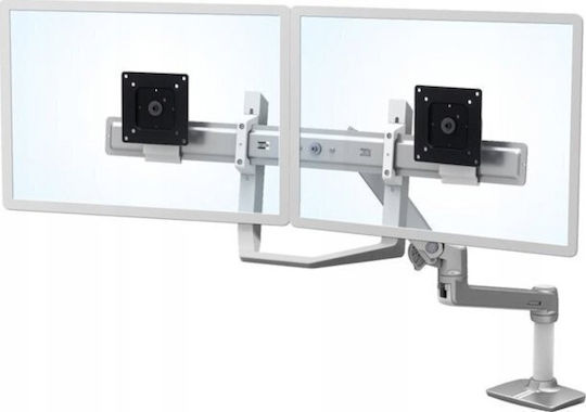 Ergotron LX Dual Direct Βάση Γραφείου για 2 Οθόνες με Βραχίονα Λευκή - Image 5