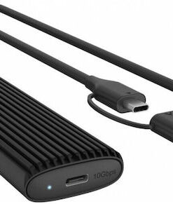 Icy Box Θήκη για Σκληρό Δίσκο M.2 SATA III NVME με σύνδεση SATA / USB 3.1 IB-1808MCT-CU31