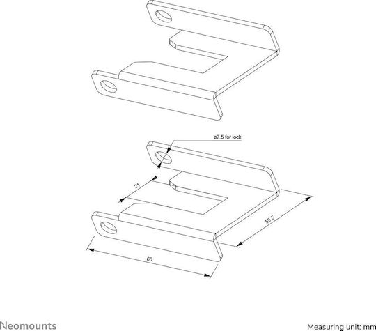 Tv Set Accessory Caster Brake Lock/abl-875 Neomounts - Image 6