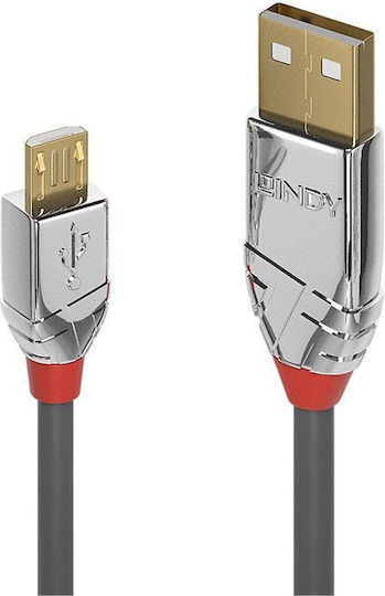 Lindy Regular USB 2.0 to micro USB Cable Γκρι 0.5m (36650) - Image 3