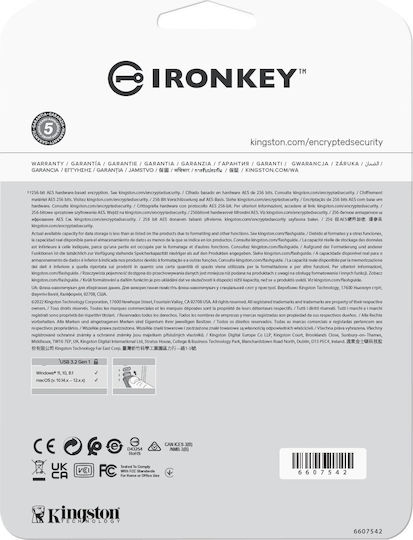 Kingston IronKey Vault Privacy 50 128GB USB 3.2 Stick με σύνδεση USB-C Μπλε - Image 6