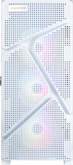 Enermax MarbleShell MS31 RGB Gaming Midi Tower Κουτί Υπολογιστή με Πλαϊνό Παράθυρο Λευκό - Image 5