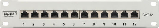 Digitus Patch Panel Shielded για Rack 1U 10" 12 Θυρών Γκρι DN-91612S-EA-G - Image 5