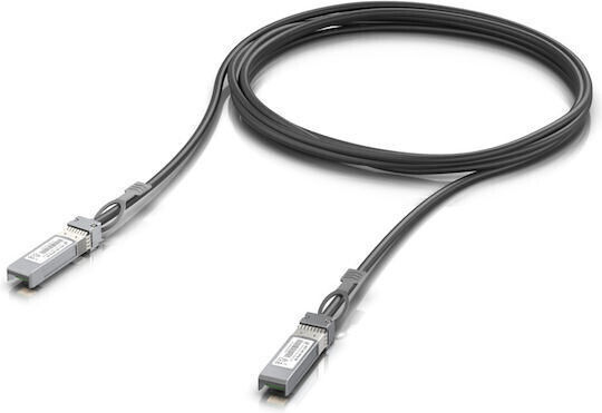 Ubiquiti Direct Attach Copper Καλώδιο Δικτύου Ethernet 3m Μαύρο 1τμχ (UACC-DAC-QSFP28-3M)