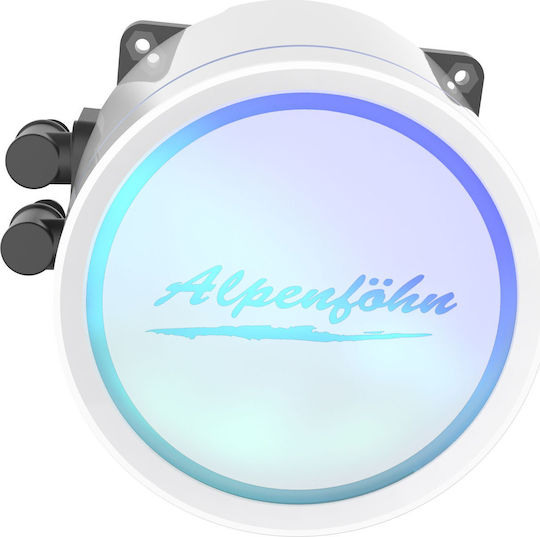 Alpenfoehn Gletscherwasser 360 RGB Υδρόψυξη Επεξεργαστή Τριπλού Ανεμιστήρα 120mm για Socket AM4/AM5/1200/115x Λευκή - Image 8