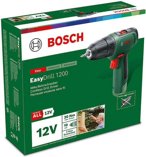 Bosch Easy Drill 1200 Δραπανοκατσάβιδο Μπαταρίας Solo 12V 06039D3005 - Image 2