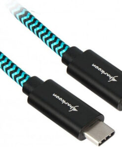 Alternative view of Sharkoon Braided USB 3.1 Cable USB-C male - USB-C Μπλε 1m