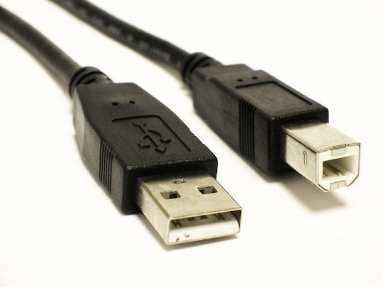 Sharkoon USB 2.0 Cable USB-A male - USB-B male Μαύρο 1m - Image 3