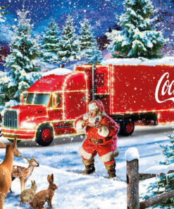 Alternative view of Coca Cola: Χριστουγεννιάτικο Φορτηγό Puzzle 2D 1000pcs