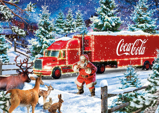 Coca Cola: Χριστουγεννιάτικο Φορτηγό Puzzle 2D 1000pcs - Image 2