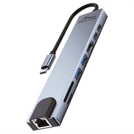 TP-LINK UH7020C USB-C Docking Station με HDMI 4K PD Γκρι - Image 9