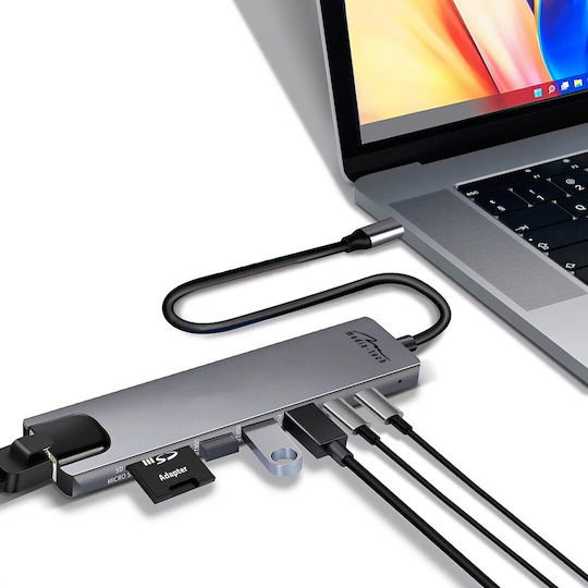 TP-LINK UH7020C USB-C Docking Station με HDMI 4K PD Γκρι - Image 11