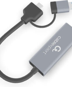 Alternative view of Gembird A-USB3AC-LAN2G-01 USB-C Αντάπτορας Δικτύου για Ενσύρματη σύνδεση Ethernet