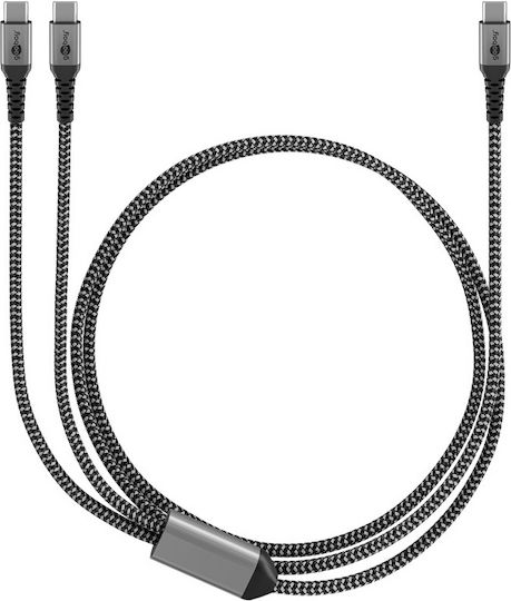 Goobay Καλώδιο Usb-c 2x Usb-c 75739 60w 480mbps 1.5m Γκρι - Image 4