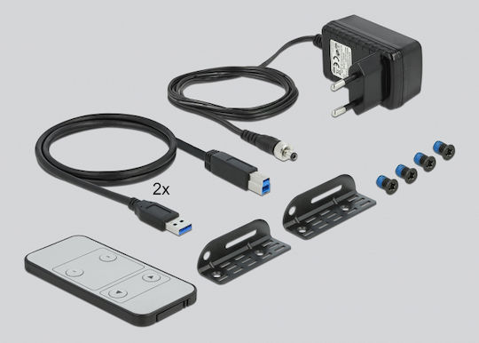 DeLock KVM Switch 4K 60 Hz with USB 3.0 and Audio για σύνδεση δύο υπολογιστών - Image 4