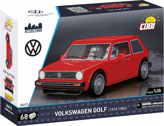 Cobi 24613 Volkswagen Golf Car 1974-1983 Red 1:35 68 Pieces - Image 2