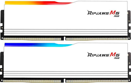 G.Skill Ripjaws M5 DDR5 32GB RAM με 2x16GB Modules και Ταχύτητα 6000 για Desktop F5-6000J2836G16GX2-RM5RW - Image 2