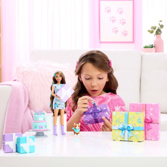 Barbie Party Unboxed Κούκλα για 3+ Ετών JFG72 - Image 7