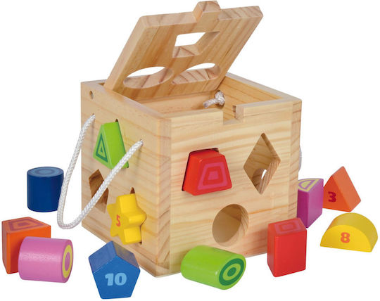 Simba Παιχνίδι Ταξινόμησης Σχημάτων Eichhorn Cube Shapes Game Set από Ξύλο για 12+ Μηνών 100002092 - Image 2