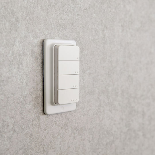 Shelly Button 4 Smart Ενδιάμεσος Διακόπτης Bluetooth σε Λευκό Χρώμα BLURCButton4 - Image 4