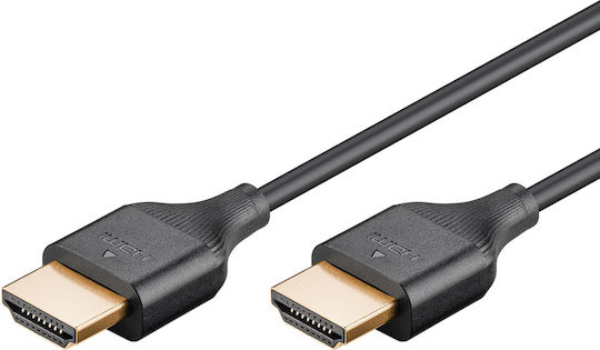 Goobay HDMI 2.0 Cable HDMI male - HDMI male 3m Μαύρο 75295