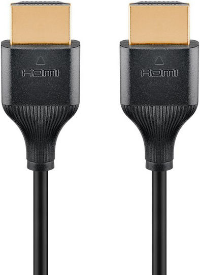 Goobay HDMI 2.0 Cable HDMI male - HDMI male 3m Μαύρο 75295 - Image 3