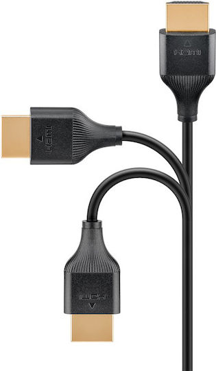 Goobay HDMI 2.0 Cable HDMI male - HDMI male 3m Μαύρο 75295 - Image 4