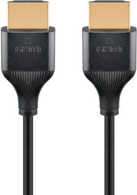 Goobay HDMI 2.1 Cable HDMI male - HDMI male 1m Μαύρο 75298 - Image 6