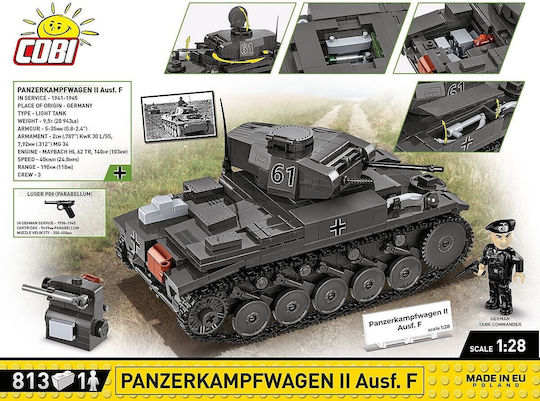 Cobi Τουβλάκια Tank Panzerkampfwagen Ii 813τμχ - Image 15