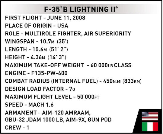 Cobi Τουβλάκια F-35b Stovl Lightning Ii 610τμχ - Image 5