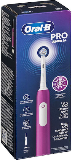 Oral-B Junior Ηλεκτρική Οδοντόβουρτσα για 6+ Χρονών Μωβ - Image 6